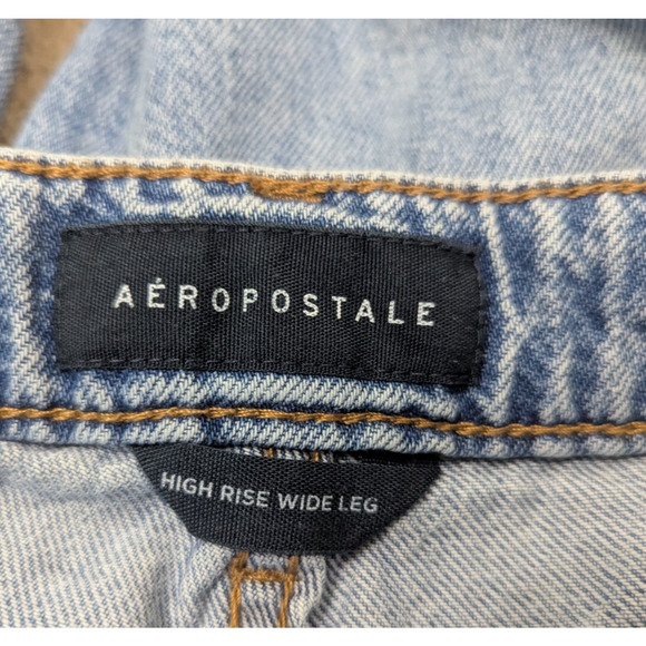 Wide Leg Blue Denim Jeans - Picture 6 of 7